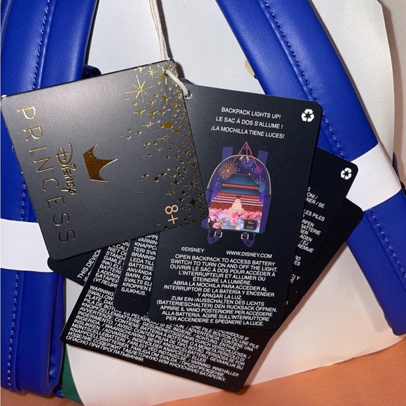 Loungefly Disney Mulan Castle Light Up Mini Backpack and Wallet - Picture 6 of 10